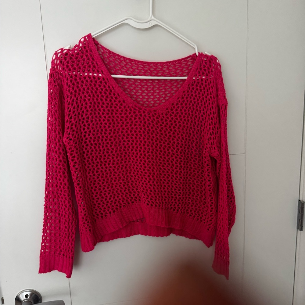 Women's Pink Knit Sweater
